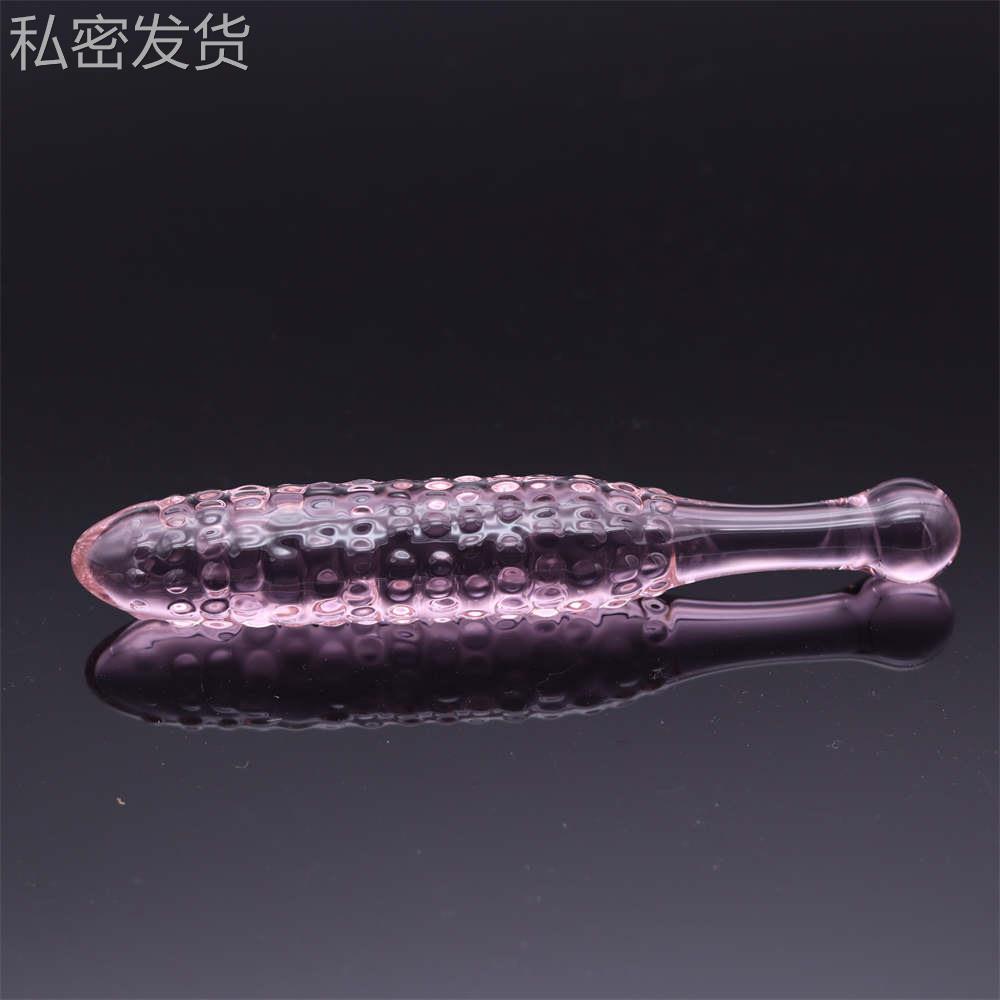 保密水晶自律榜榜安全无异味长期佩戴局部女用玻璃仿真榜按摩解压