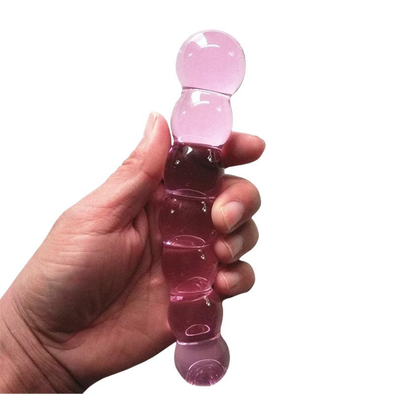 Glass-made femalemasturbation toy fake phallus adult product