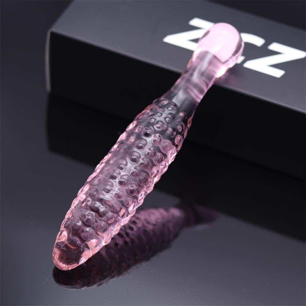 Glass-made femalemasturbation toy fake phallus adult product