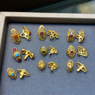 纯银古法金玉镯断裂修复卡扣手镯遮瑕装饰贴片镯子加固保护神器