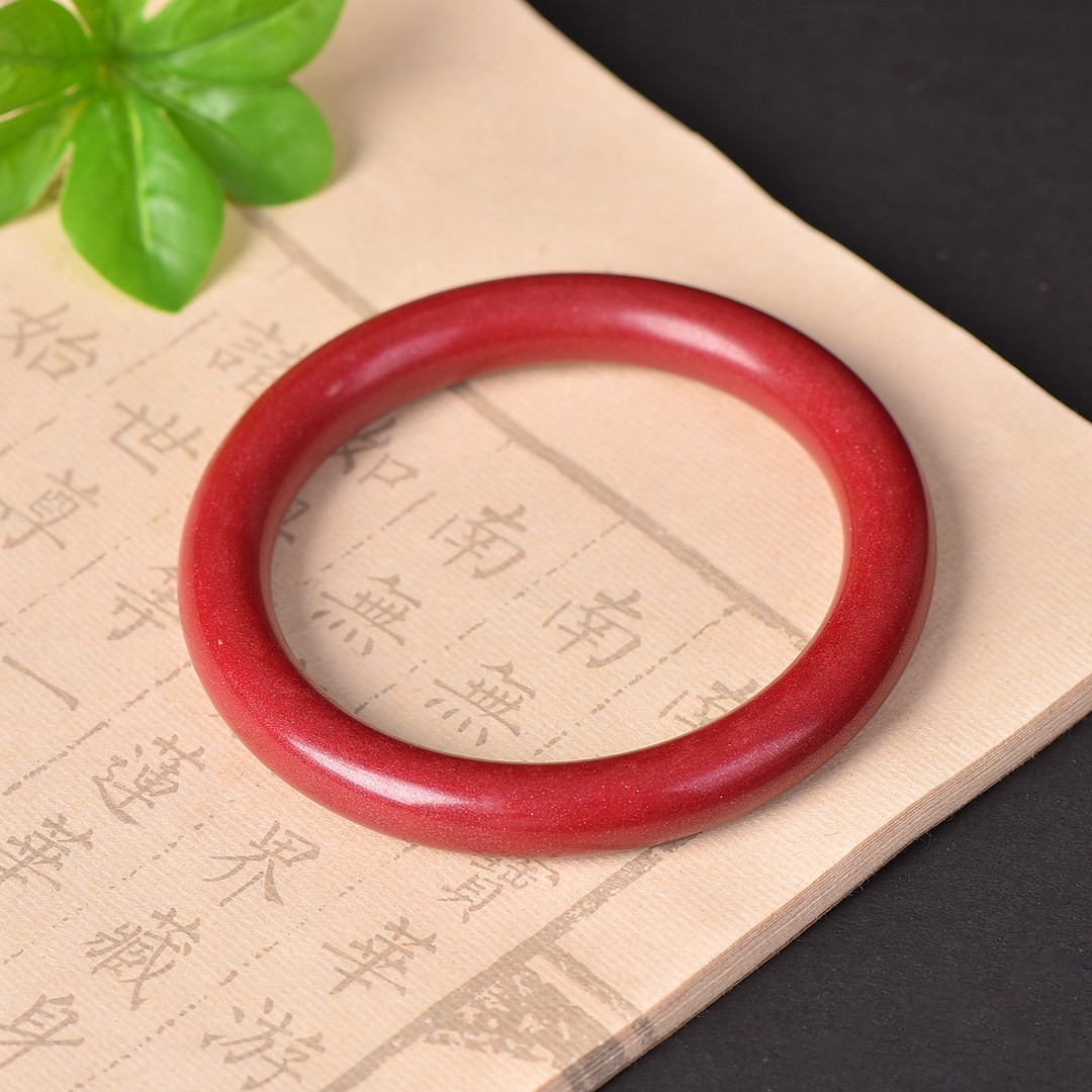 高纯度朱砂原矿石天然真粉高含量幸福圆满手镯手环手链手串配证书