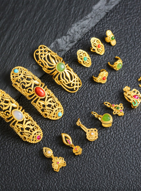 纯银古法金玉镯断裂修复卡扣手镯遮瑕装饰贴片镯子加固保护神器