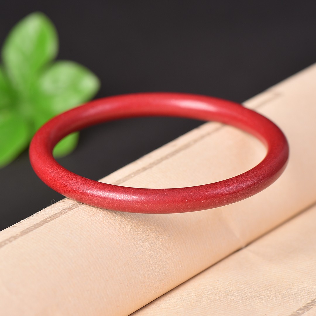 高纯度朱砂原矿石天然真粉高含量幸福圆满手镯手环手链手串配证书