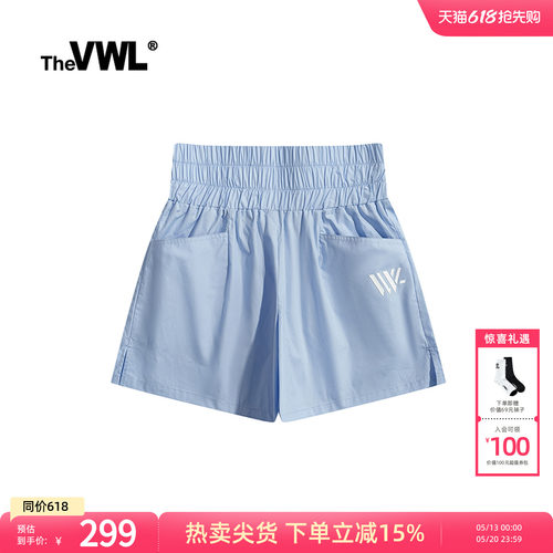 松紧高腰热裤VWL宽松自然腰