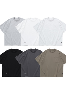 NESSTTU 26SS日系休闲百搭宽松基础SORONA透气索罗娜口袋短袖T恤