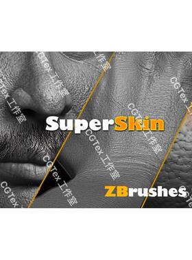 ZBrush人类脸部手部脚部身体皮肤水果果皮纹理zb雕刻笔刷zbp