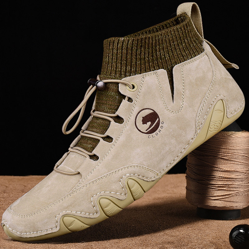 冬季男士高帮运动休闲皮鞋英伦潮流百搭豆豆鞋加绒保暖防滑旅游鞋,流行男鞋,高帮鞋,淘宝优惠券,粉丝福利购,淘宝优惠卷
