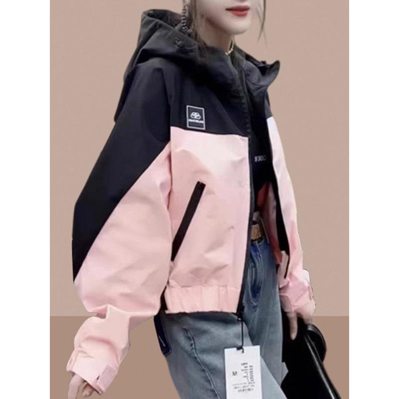 MONLOUVE连帽风衣短外套女士装春秋冬季2025年新款时尚今年流行小