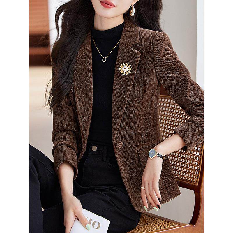 MONLOUVE西装西服短外套女士春秋冬季2025年新款小个子爆款时尚上