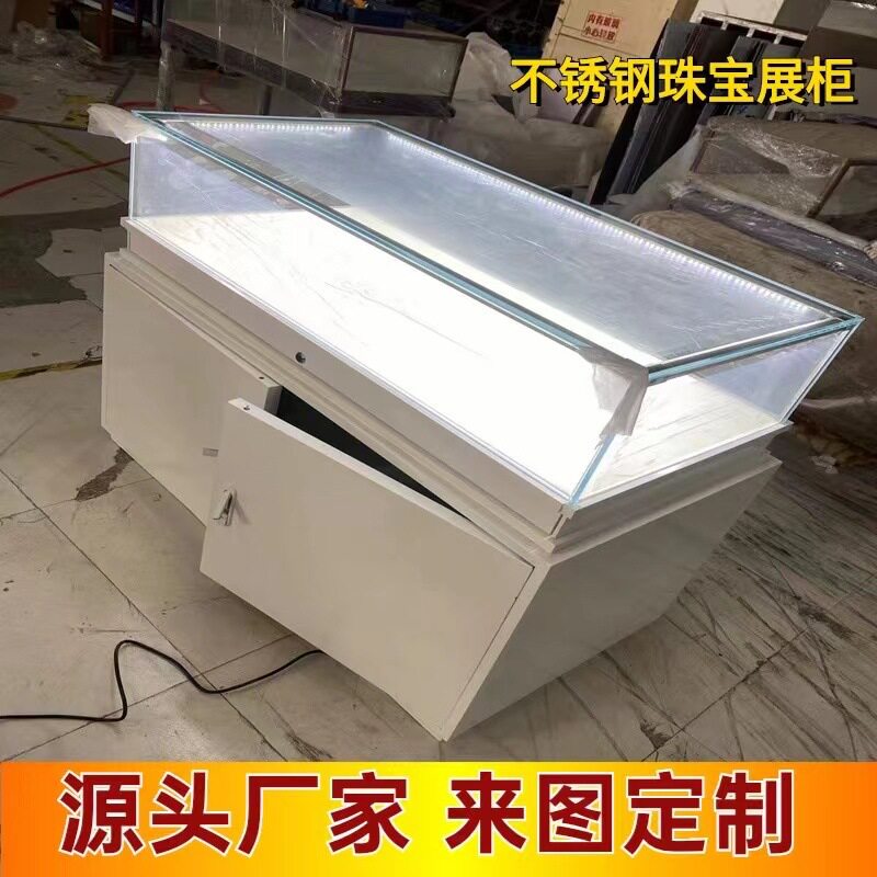 展示柜定制厂家 上海珠宝超白玻璃烤漆上海手表陈列品柜台定制