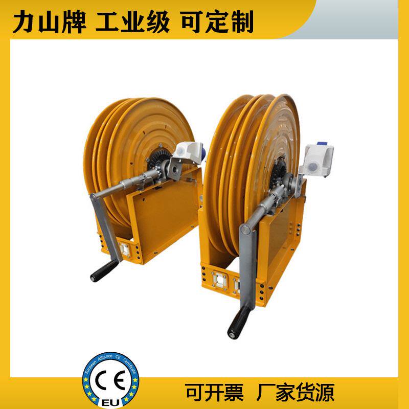 手摇电缆绞线盘100米卷线器收绳器 自动收缩电动电缆卷管器卷轴