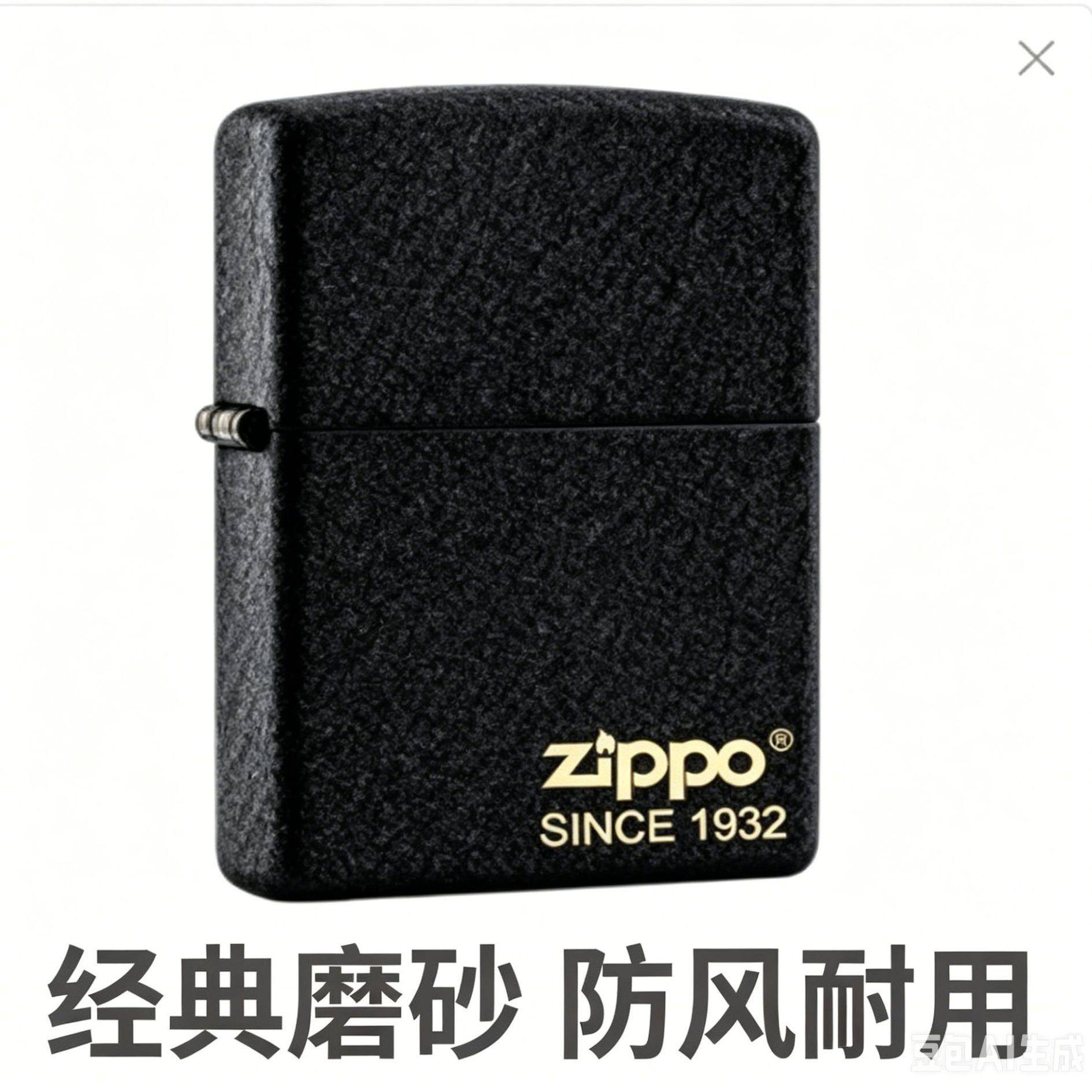 Zippo正品之宝打火机236黑裂漆1932经典标志防风煤油男士送礼zp