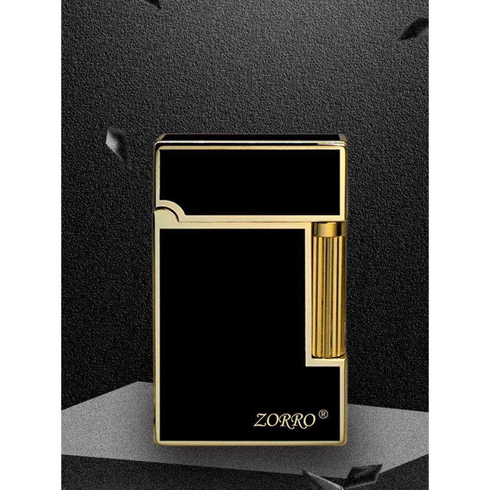 佐罗朗声煤油打火机侧滑金树脂商务钢音创意个性潮定制礼物送男友