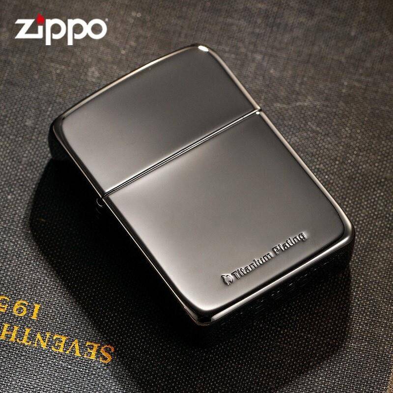 Zippo正品防风打火机 1941复刻雅痞镀钛军机高档商务圣诞节送男友
