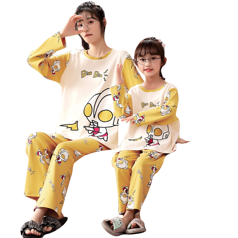 亲子睡衣女孩儿童家居服小海狸