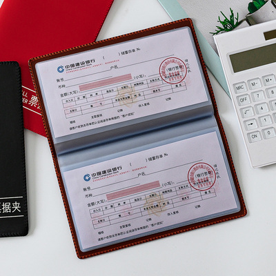 高档鳄鱼皮纹定期存款单收纳册