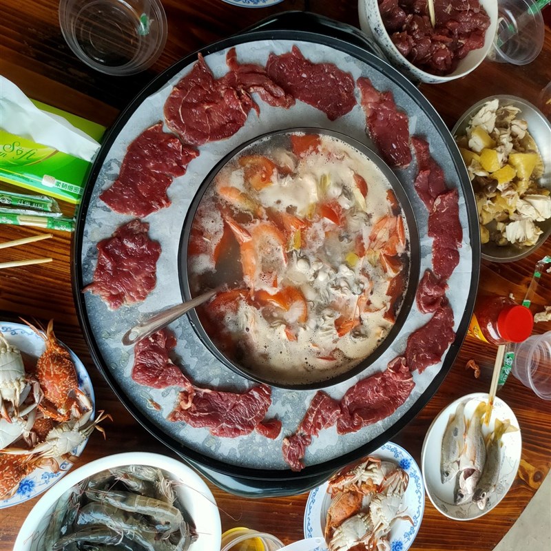 速发MZZ270商用家用环形烤纸加厚烤盘纸烧烤涮一体锅垫盘纸不沾烤