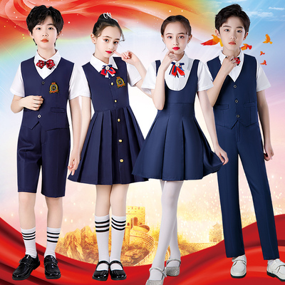 速发国庆幼校园演服儿童合唱园出服小学生朗诵比赛儿服童合唱服