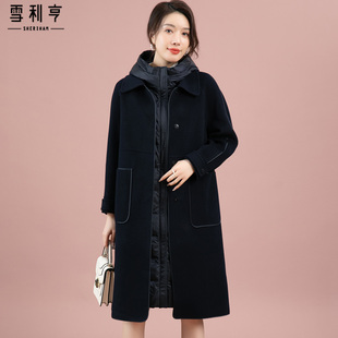 速发洋气减龄双面绒大衣羽年妈妈装冬季新款中绒服中长款外套