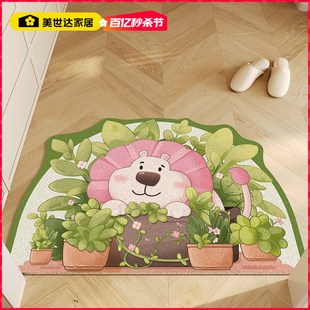 速发丝圈门厅入户地垫202新款入免门洗可剪裁耐垫耐脏防滑磨家用