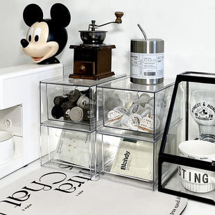 速发咖啡收桌盒水包咖啡条茶叶纳面抽屉式收纳多功能茶茶间置物架