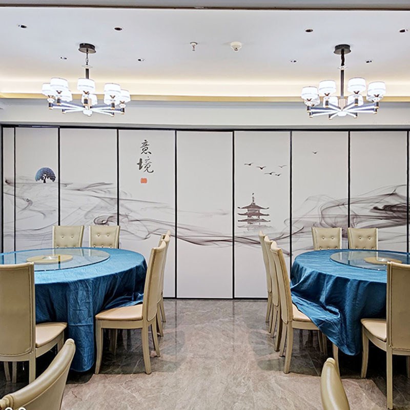 速发酒店活动隔断墙宴会厅包间包厢移动屏风折叠门会议室隔音墙画