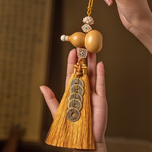 速发怀朴关芦挂件门对门对客厅卧室玄式中葫开口莲花金色流苏挂件