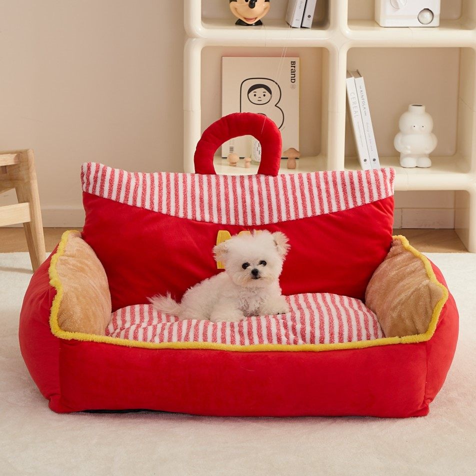 速发发窝柯季通用可拆洗中小型犬四基泰迪沙狗狗床垫猫窝冬天保暖