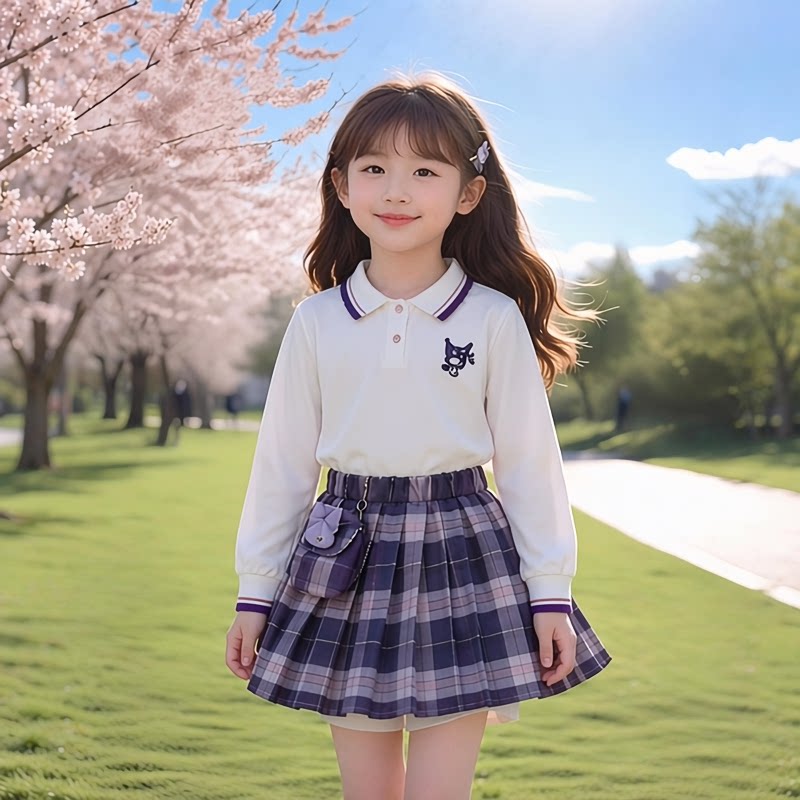 童装女童JK套装2026新款玉桂狗衣服5儿童3学院4裙子6岁潮