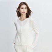 女针织毛衣宽松开衫 VogoPetite新款 云朵100%山羊绒衫 空调防晒