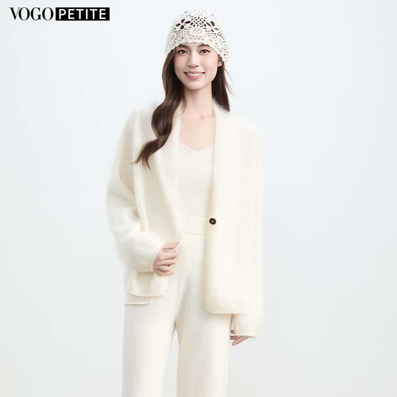 VogoPetite100%山羊绒开衫外套