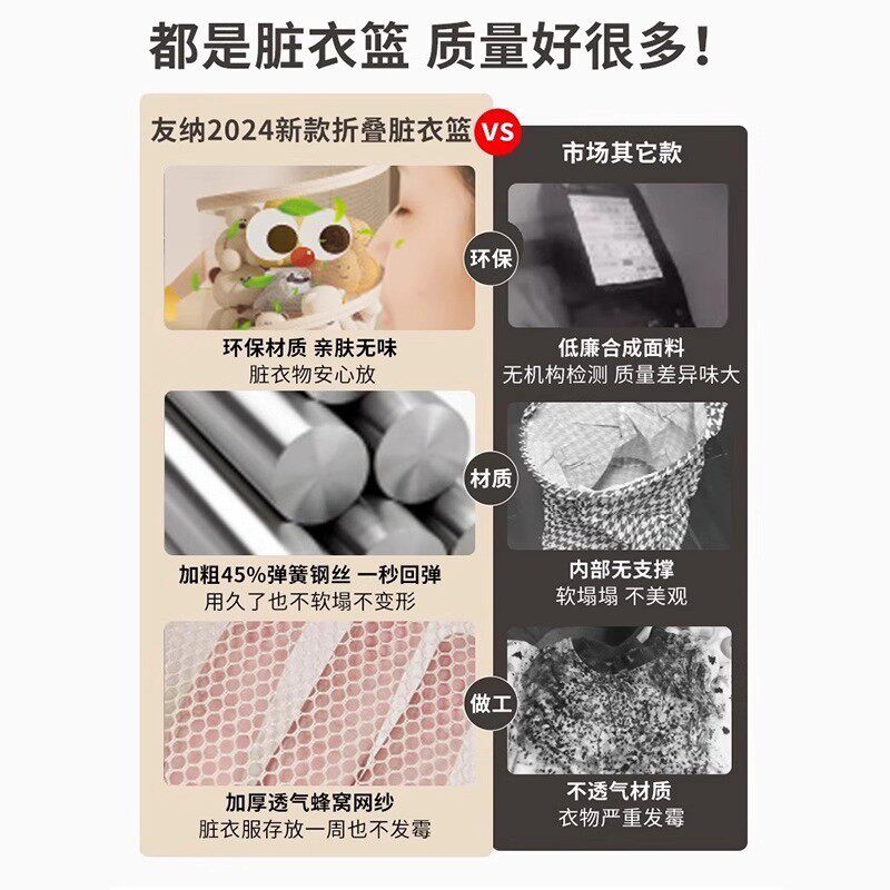 家用可壁挂脏衣篓创意可