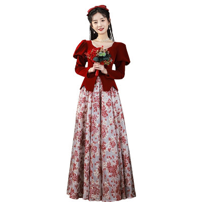 时尚现代敬酒礼服礼服