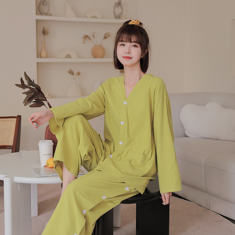 艾灸服纯棉前后开扣中式理疗服开背长款女款肩开扣按摩养生熏蒸服