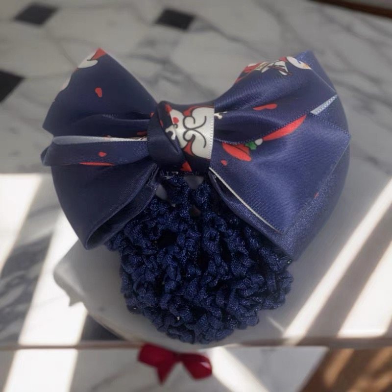 蜜雪冰城发夹雪王发夹职业头花发网雪王线下员工工作发夹奶茶店