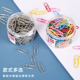 Дели -металлический обратный офис поставляет цветные закладки творческий симпатичный изогнутый игольный клип u -обрабоченный игла с толстыми гальвами