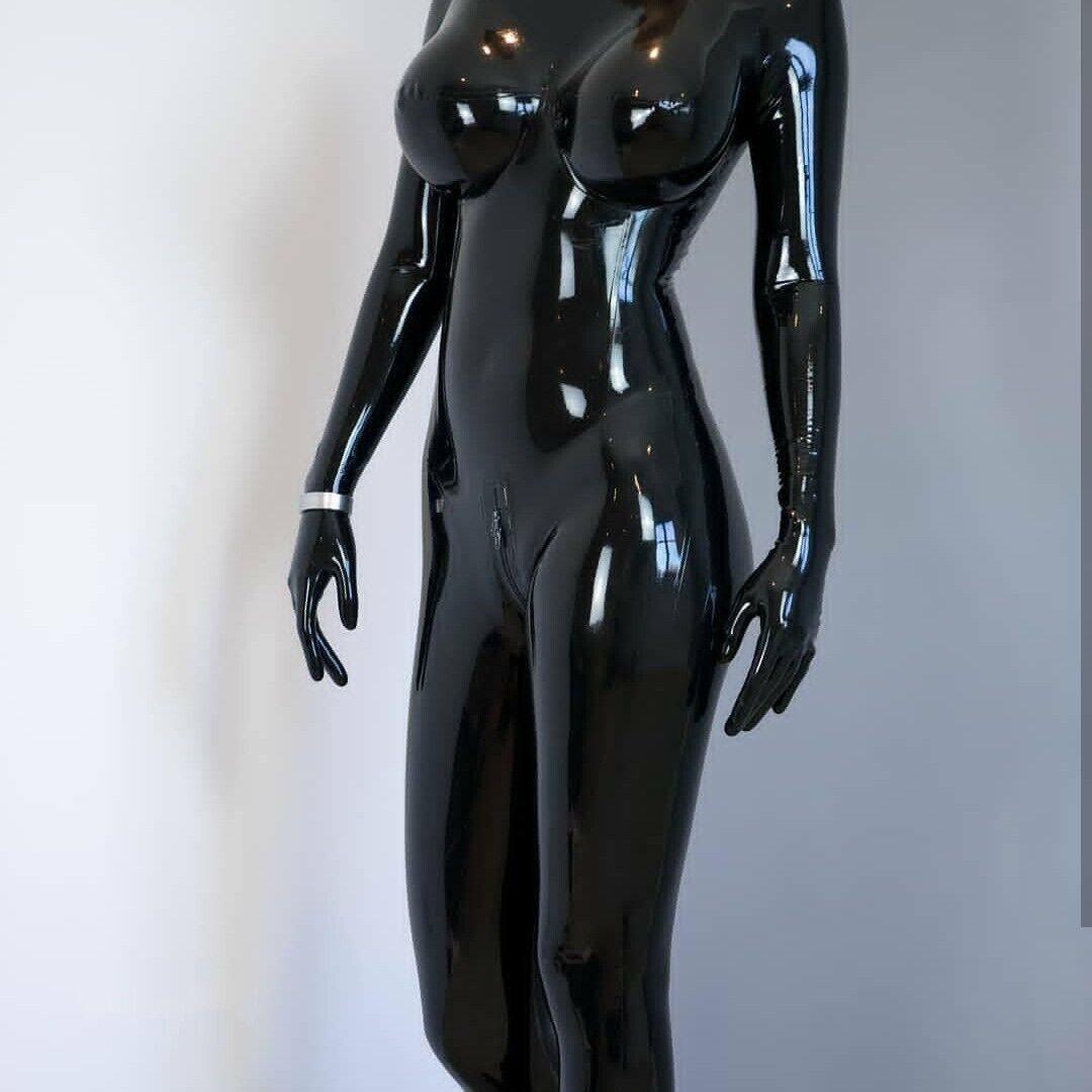 【SUYI】乳胶衣 男 伪娘 乳胶紧身衣 包手包脚 无拉链 含假乳