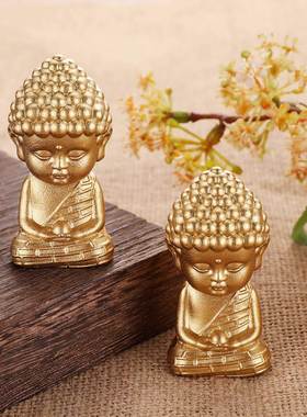 厂家黄铜迷你如来佛像桌面小摆件装饰释迦牟尼佛工艺品手把件