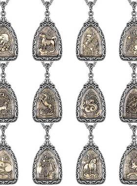 新款十二生肖本命佛钛钢不掉色饰品项链男生 海丰梅陇县趋势配饰