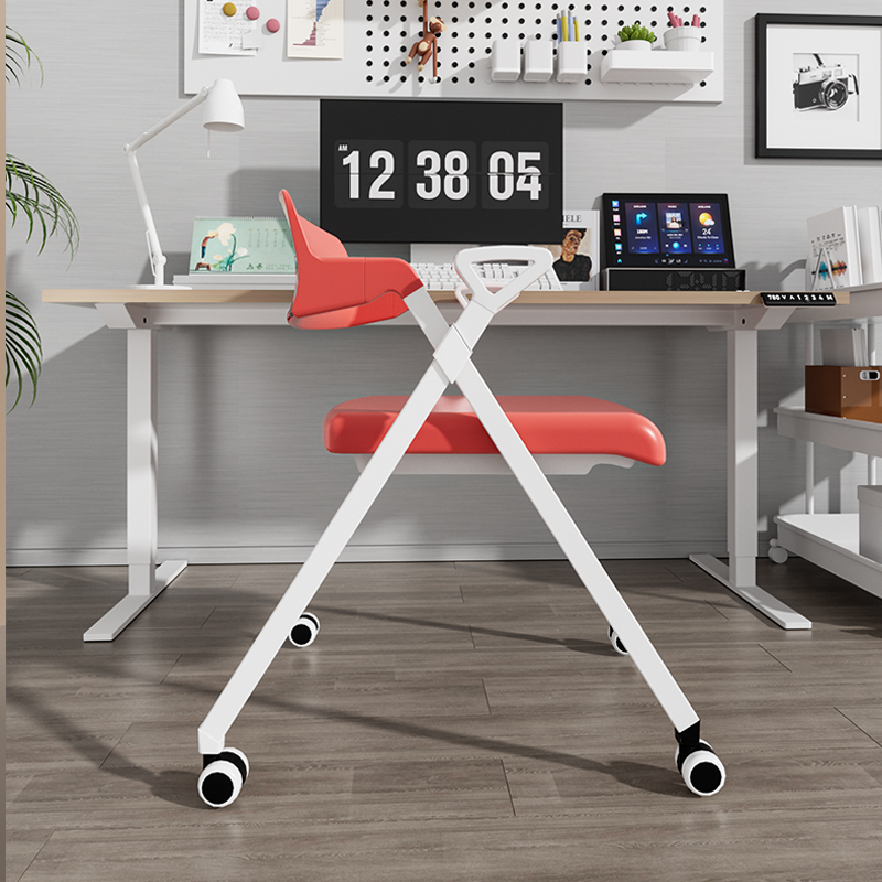 新款可折叠电脑椅小户型学习办公椅会议椅书房卧室不占地方靠背凳