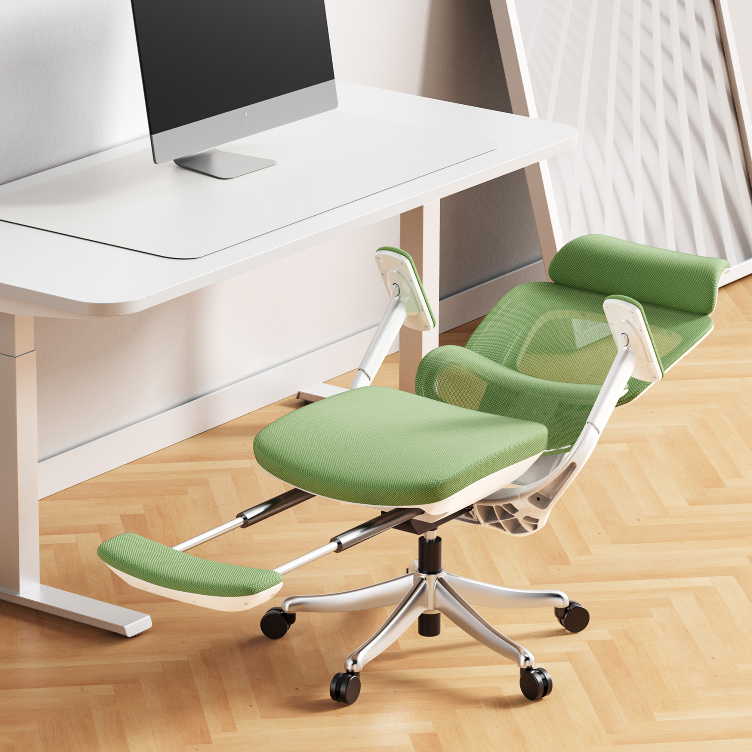 坐躺睡三用午休椅办公室可躺平午睡老板椅工位一体可睡两用电脑椅