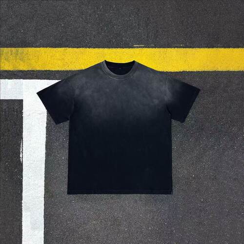 美式复古重磅270克纯棉短袖T恤男宽松圆领做旧百搭潮流上衣