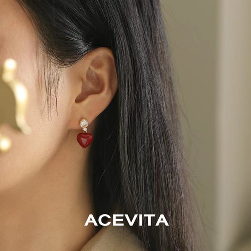 ACEVITA时尚通勤镀18K金耳钉