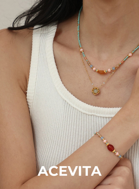 高雅蓝松石新中式时尚感手链串珠