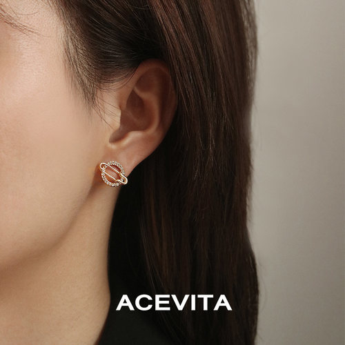 ACEVITA时尚简约设计感行星耳钉