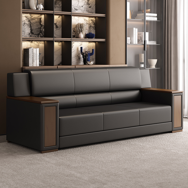 办公沙发商务简约接待休息区三人