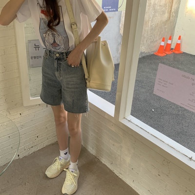 好穿又显腿细裤显瘦短裤牛仔高腰