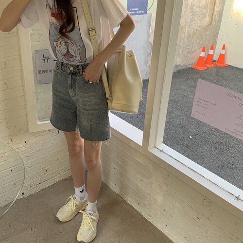 好穿又显腿细裤显瘦短裤牛仔高腰