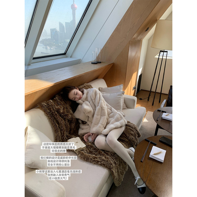 SourceWithU蝴蝶结环保皮草外套