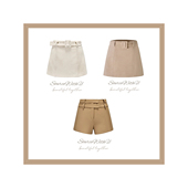 3色50山海绒显身材秋冬显白毛呢半裙直筒短裤 SourceWithU 伦敦道